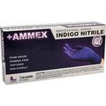 Ammex Ammex AINPF Textured Medical/Exam Nitrile Gloves, Powder-Free, Indigo, Small, 100/Box AINPF42100